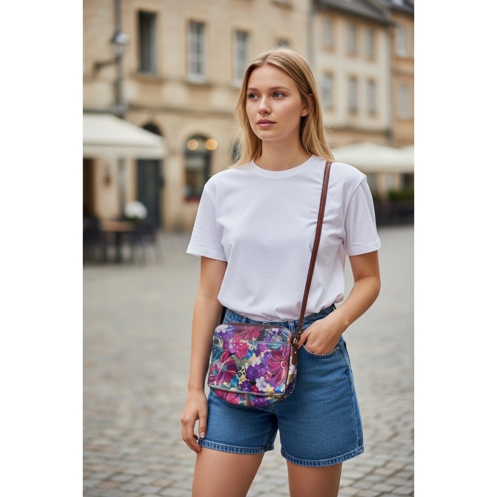 Patricia Nash Bag Womens Floral purse Nazaire Heritage Leather Crossbody handbag